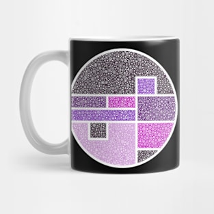 World Of Color Purple Circle Design Mug